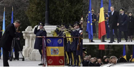 Sfârșit de mandat pentru Klaus Iohannis - ceremonie la Palatul Cotroceni