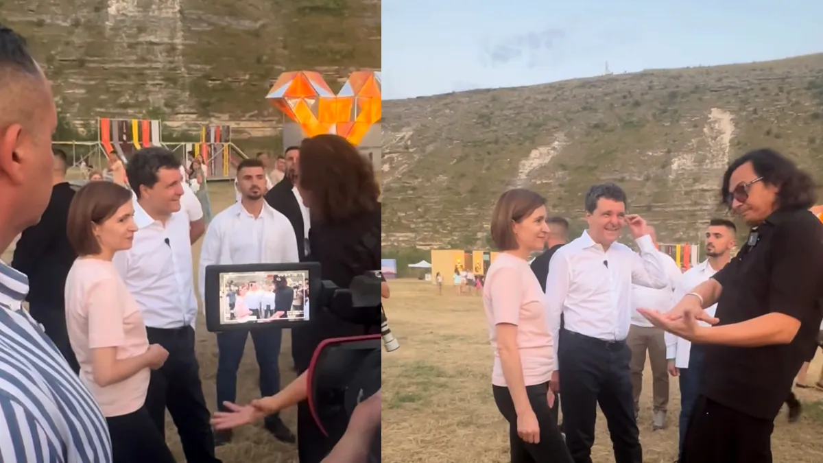 Nicușor Dan și Maia Sandu, la un festival de muzică din Republica Moldova. Primele imagini cu cei doi