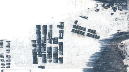 Trupe rusești la granița cu Ucraina. Imagini din satelit (VIDEO)
