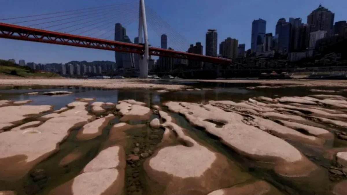 În China, seceta face prăpăd; fluviul Yangtze a secat în mai multe locuri