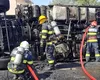 Alertă majoră în Timiș! Populația, evacuată după răsturnarea unui camion cu hipoclorit pe DN68A