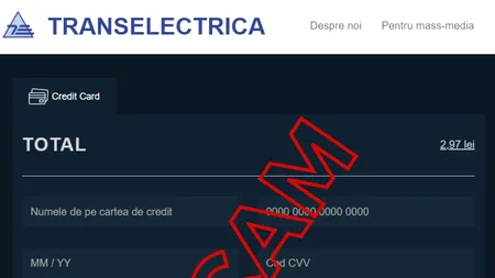 Campanie de tip phishing/scam care folosește numele Transelectrica