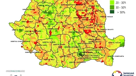 Situația vaccinării în România pe localități