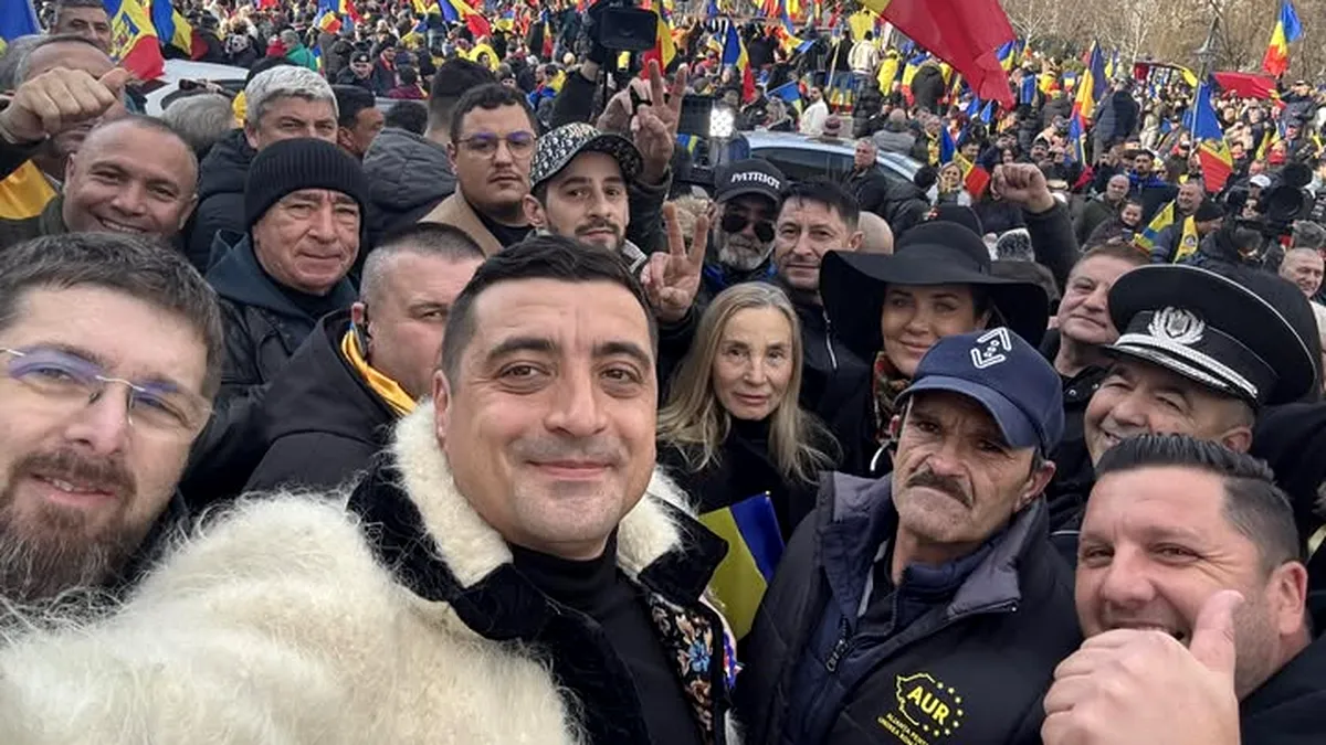 Manifestație în Parcul Tineretului: suporterii lui Călin Georgescu și AUR, chemați la „hora unirii cu Dumnezeu”