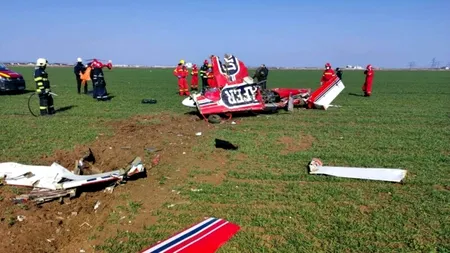 Avion de acrobație prabușit la Strejnicu. Pilotul a decedat