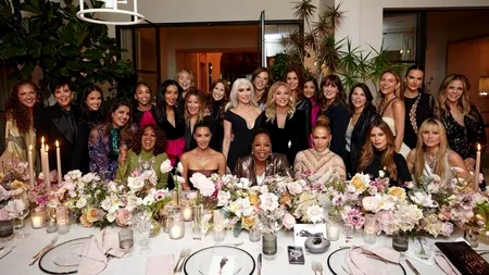 Anastasia Soare, la cină cu JLo, Sharon Stone, Kim Kardashian și alte celebrități. Imagini de la petrecere
