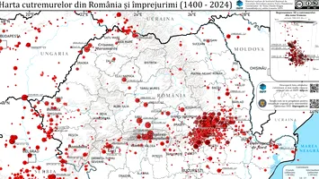 Harta cutremurelor din România, lansată de 4 martie (INCDFP)