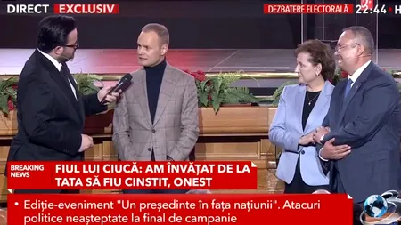 Ce meserie are fiul lui Nicolae Ciucă? Ștefan Ciucă explică de ce nu a avut apariții publice până acum
