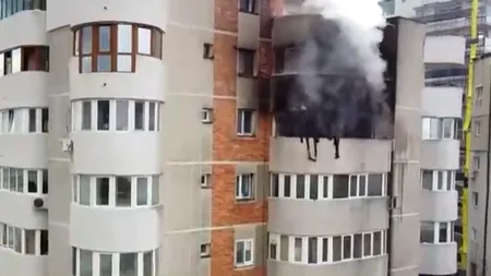 Incendiu puternic într-un bloc din Constanța: Locatarii au fost evacuați