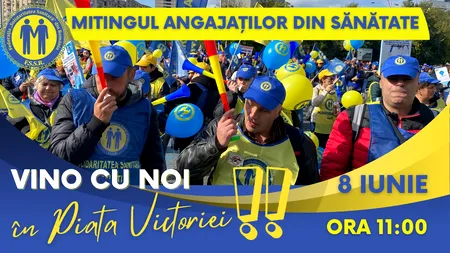 O nouă zi de proteste în București. Sindicatele din sănătate ies, din nou, în stradă