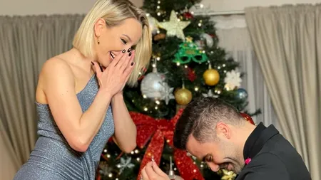 Sandra Izbașa s-a logodit în ziua de Crăciun. I-a spus „Da” lui Răzvan Bănică