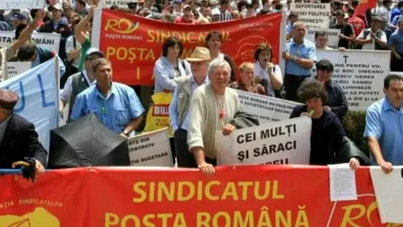 Protest al sindicatului angajaților Poștei Române