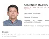 Marius Semeniuc, unul dintre membrii Grupării „Vlad Ţepeş” pentru care s-a dispus arestarea preventivă, dat în urmărire după ce nu a fost găsit de poliţişti