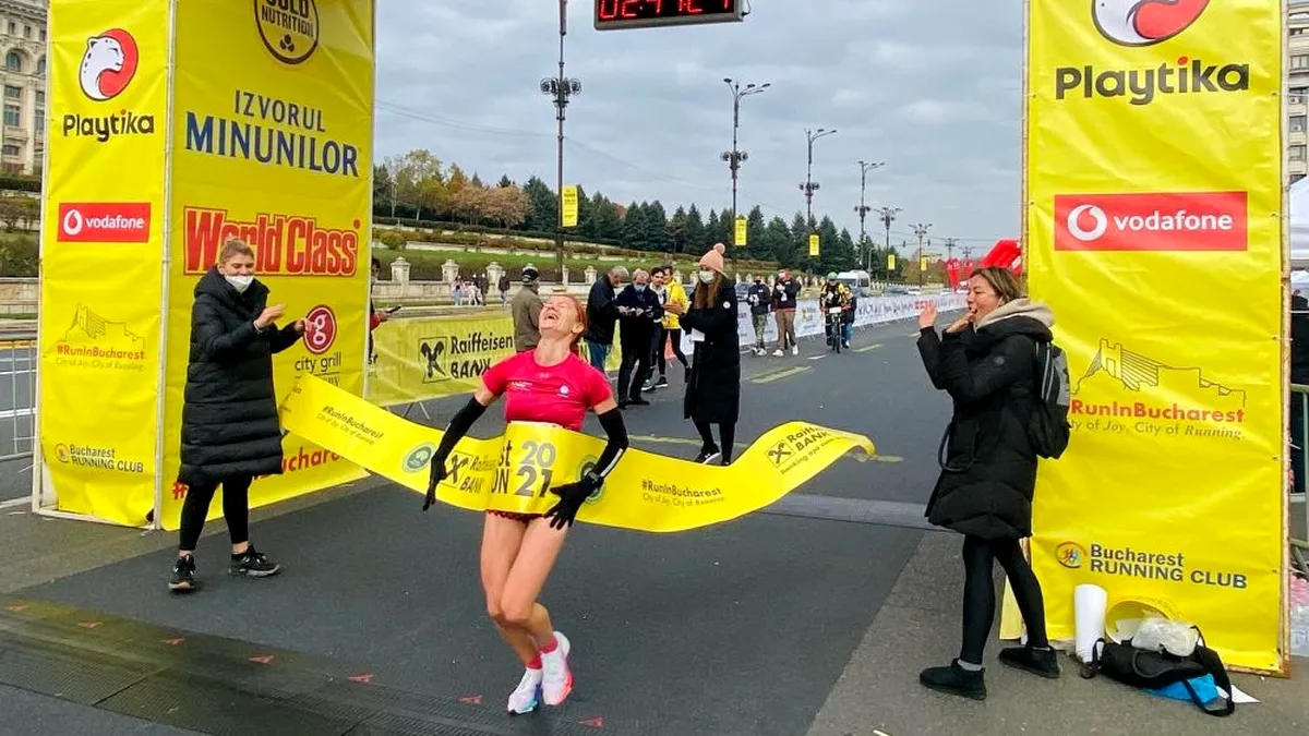 Ivan Siuris și Adela Paulina Bălţoi, câștigătorii Maratonului Internațional București