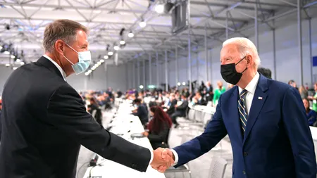 Klaus Iohannis s-a întâlnit cu Joe Biden la summit-ul COP26 pentru climă