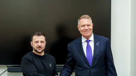 Întâlnire surpriză Klaus Iohannis - Volodimir Zelenski la Vilnius