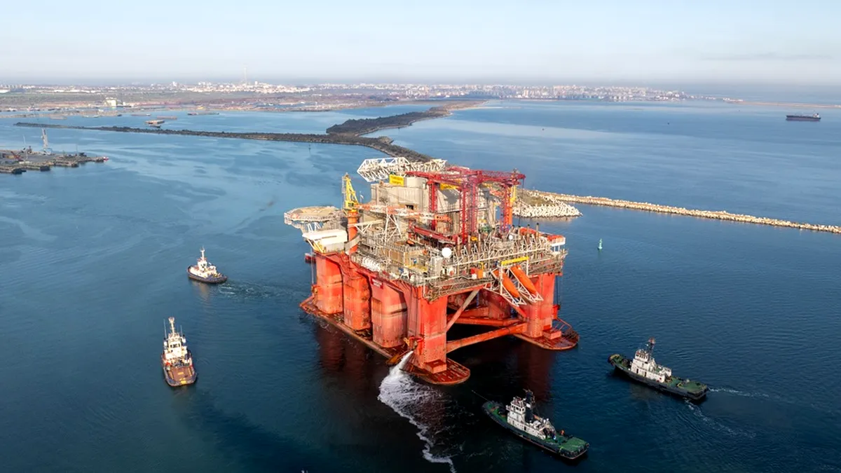 Neptun Deep: A început forajul primei sonde de gaze naturale în Marea Neagră