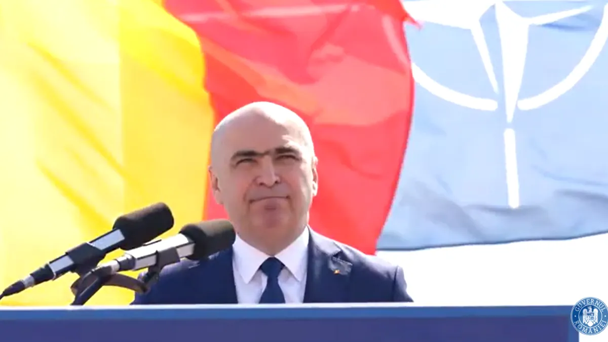 Premierul Bolojan laudă Marina Română în Constanța, în timp ce Nicușor Dan lipsește de la festivități