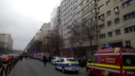 Incendiu puternic într-un apartament din București: Nu au fost găsite persoane în locuință (FOTO) (UPDATE)
