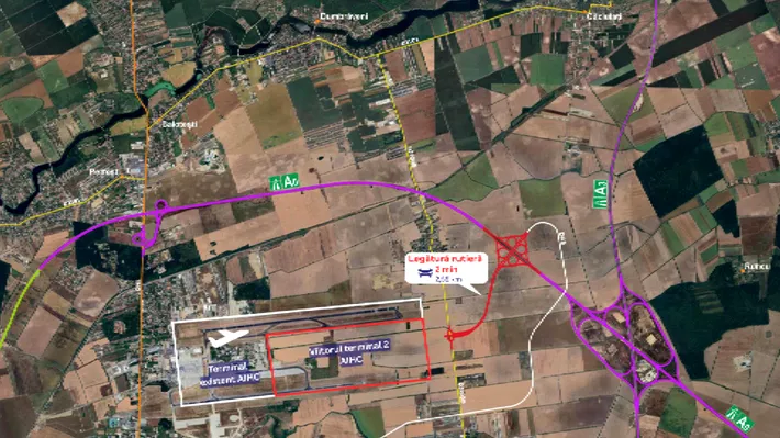 Legătura fulger între A0 și viitorul terminal 2 Otopeni: un drum expres va tăia timpul de parcurs de la 20 la 2 minute