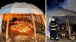 Incident la locul de comemorare al victimelor tragediei de Anul Nou din Elveția. Altarul a luat foc