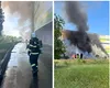 Incendiu în ajun de inaugurare la un mall din Arad. Muncitorii au fost blocați pe acoperiș (Video)
