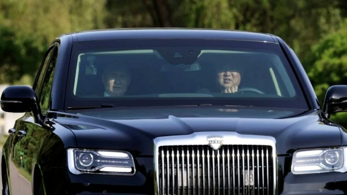 Putin i-a oferit lui Kim Jong Un o limuzină care are componente din Coreea de Sud
