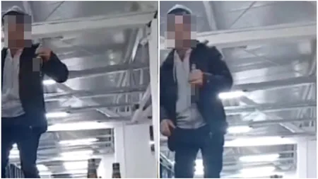 Scandal în Gorj! Angajat al primăriei, surprins dansând cu băutura în mână într-o sală de sport