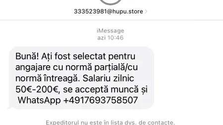 Aveți mare grijă la SMS-urile pe care le primiți! Tot mai mulți români primesc oferte de angajare. Ce spun specialiștii