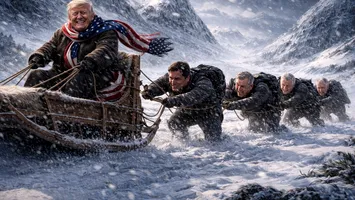 Davos a înghețat pe loc: Trump a urcat pe scenă și a livrat un „stand-up geopolitic” cu Groenlanda, tarife și multă ceață