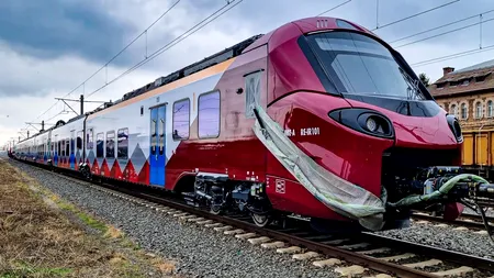 Primul tren electric, din cele 37 care vor intra în dotarea CFR, a trecut primele teste