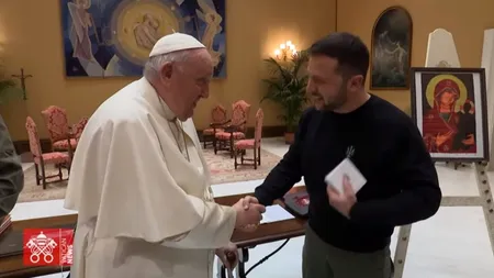 Papa Francisc – Volodimir Zelenski, față în față, la Vatican