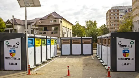 La Galați, containere de gunoi cu camere de supraveghere video pentru prevenirea distrugerilor și furturilor