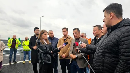 Ministrul Transporturilor, Sorin Grindeanu, și președintele CJ Ilfov, Hubert Thuma, în vizită pe șantierele de pe A0 București Sud