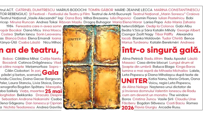 Teatrul românesc refuză să tacă: Gala Premiilor UNITER, ediția 34. Peste 300 de spectacole într-un an