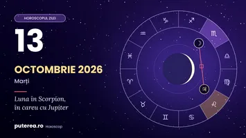 Horoscop marți, 13 octombrie 2026: emoții la maximum și cheltuieli din impuls. Cine trebuie să frâneze