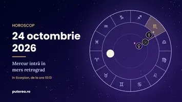 Horoscop 24 octombrie 2026. Mercur retrograd începe azi. Ce trebuie să amâni până pe 13 noiembrie