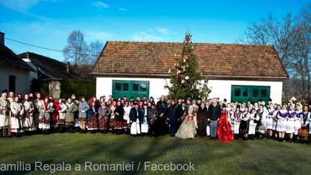 Familia Regală a României a primit colindători la Castelul de la Săvârșin