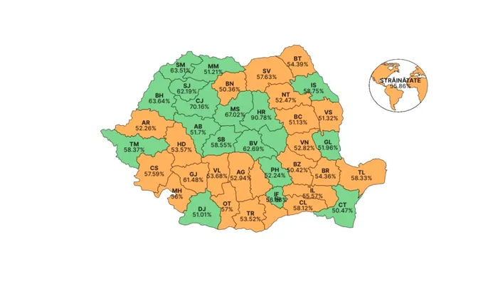 AEP a făcut și harta voturilor