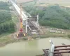 Macaraua de 700 de tone, pusă pe pauză de furtună: șantierul DEx6 Brăila-Galați, blocat de vreme