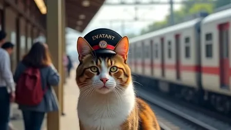 Prima pisică șefă de gară (VIDEO)