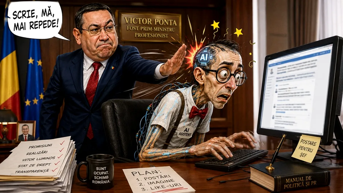 Victor Ponta și înjurătura asistată de inteligența artificială: nici nervii nu mai sunt ce-au fost