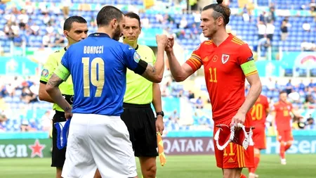 EURO 2020 | Italia - Țara Galilor 1-0. Hațegan a dictat o nouă eliminare la Campionatul European