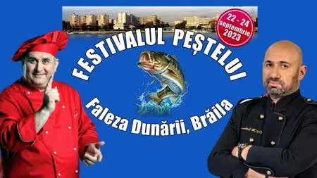 Chef Horia Vârlan și Chef Cătălin Scărlătescu, vedete culinare la Festivalul Peștelui de pe Faleza Dunării