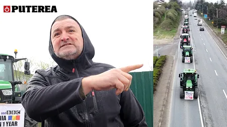 Cum s-a văzut protestul fermierilor la Buzău. Sute de utilaje au blocat DN2 E85 (VIDEO)