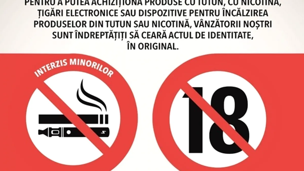ANPC combate vânzarea de tutun minorilor. Ce trebuie să știe magazinele
