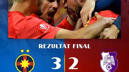 FCSB - FC Argeș 3-2, în Superligă. Cordea a înscris golul victoriei în minutul 87 (Video)