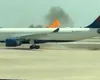 Avion cu aproape 300 de pasageri la bord, cuprins de un incendiu la decolare