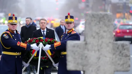 Preşedintele Klaus Iohannis a depus o coroană de flori în memoria victimelor Revoluţiei din 1989