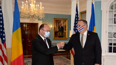 Întâlnire Bogdan Aurescu – Mike Pompeo: „Salutăm intenția SUA de a-și crește efectivele militare pe teritoriul României”